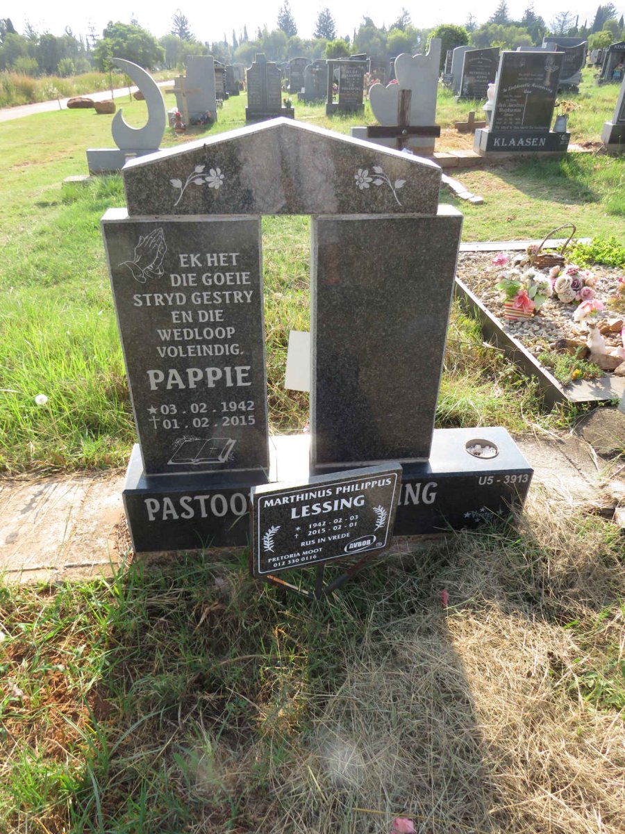 LESSING Marthinus Phillipus 1942-2015