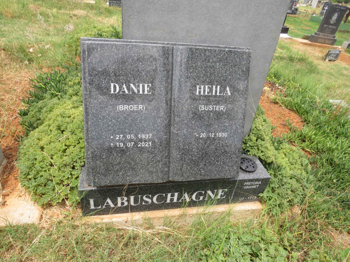 LABUSCHAGNE Heila 1930- :: LABUSCHAGNE Danie 1937-2021