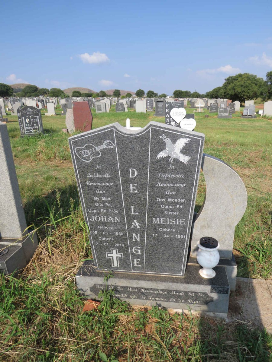 LANGE Johan, de 1960-2014 & Meisie 1961-