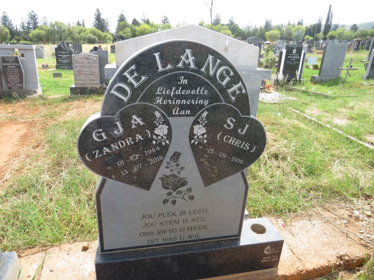 LANGE S.J., de 1939- & G.J.A. 1944-2018