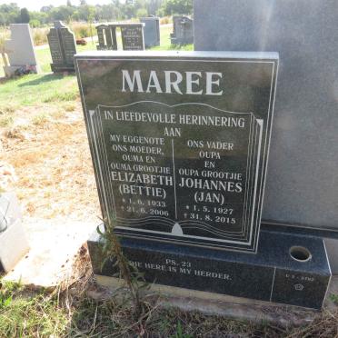 MAREE Johannes 1927-2015 & Elizabeth 1933-2006