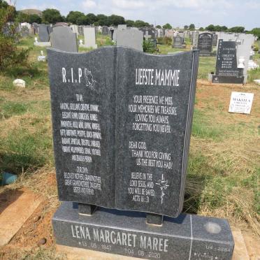 MAREE Lena Margaret 1947-2020