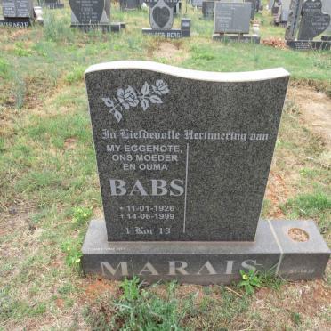 MARAIS Babs 1926-1999