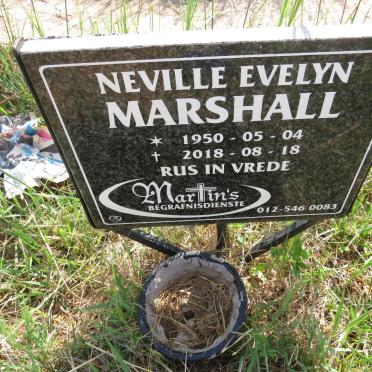 MARSHALL Neville Evelyn 1950-2018