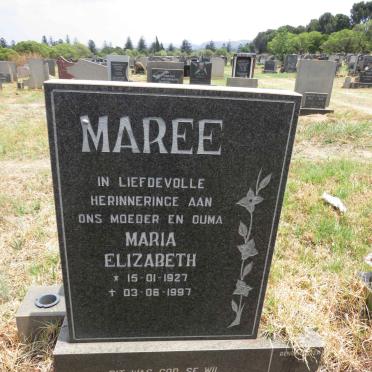 MAREE Maria Elizabeth 1927-1997