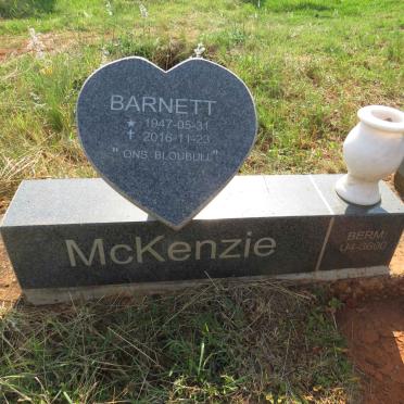 MCKENZIE Barnett 1947-2016