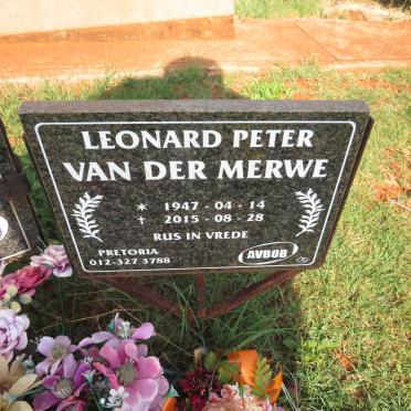 MERWE Leonard Peter, van der 1947-2015 & Elizabeth Jacomina 1944-2019 _1