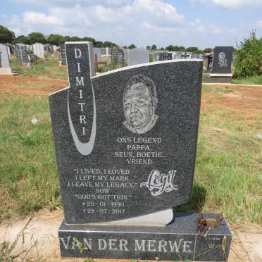 MERWE Dimitri, van der 1990-2017