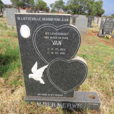 MERWE Van, van der 1923-2001