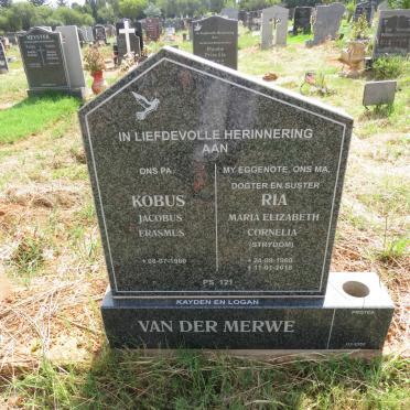 MERWE Jacobus Erasmus, van der 1960- & Maria Elizabeth Cornelia STRYDOM 1960-2018