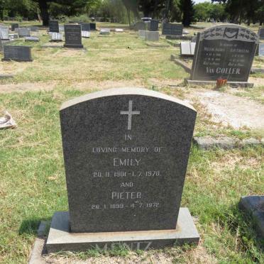 MENTZ Pieter 1899-1972 & Emily 1901-1970