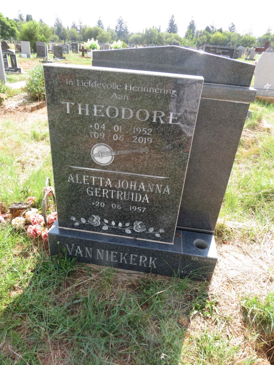 NIEKERK Theodore, van 1952-2019 & Aletta Johanna Gertruida 1957- 