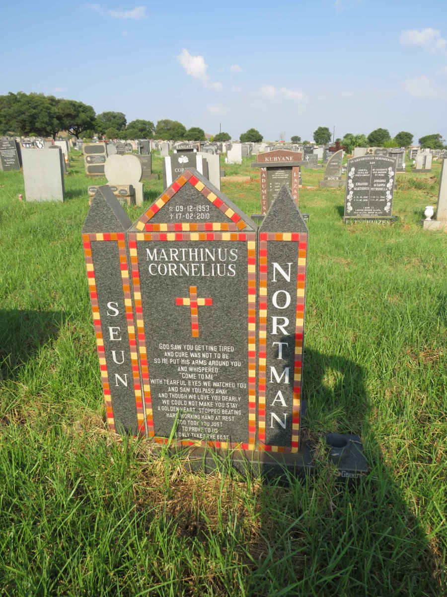NORTMAN Marthinus Cornelius 1953-2010