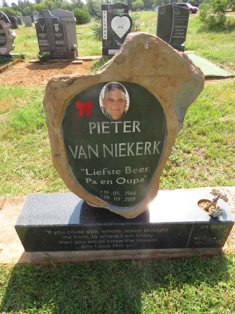 NIEKERK Pieter, van 1966-2018
