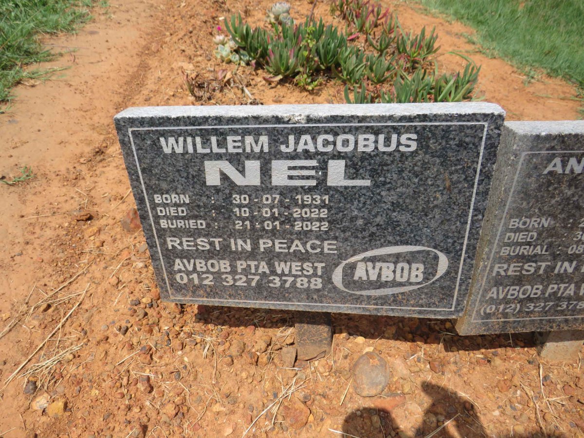 NEL Willem Jacobus 1931-2022 & Anna Engela 1950-2021 _1