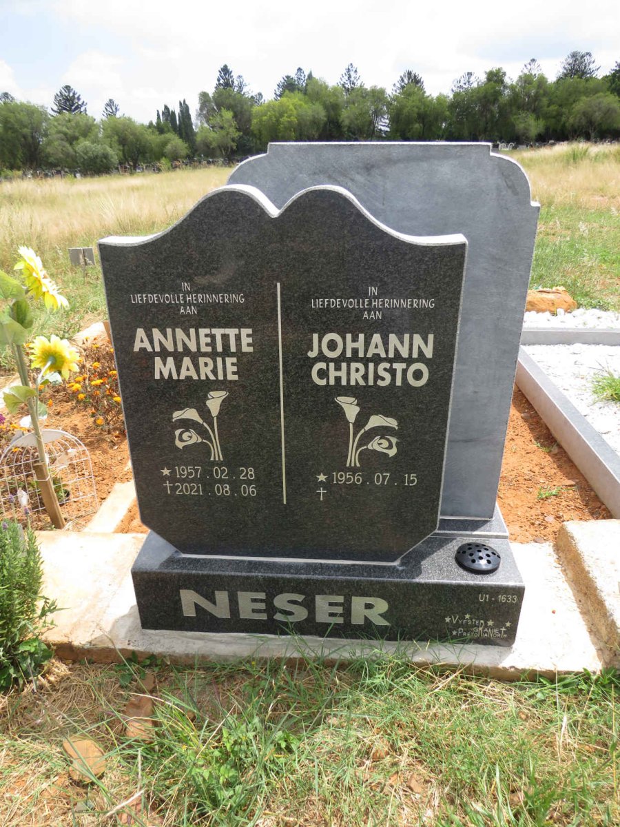 NESER Johann Christo 1956- & Annette Marie 1957-2021
