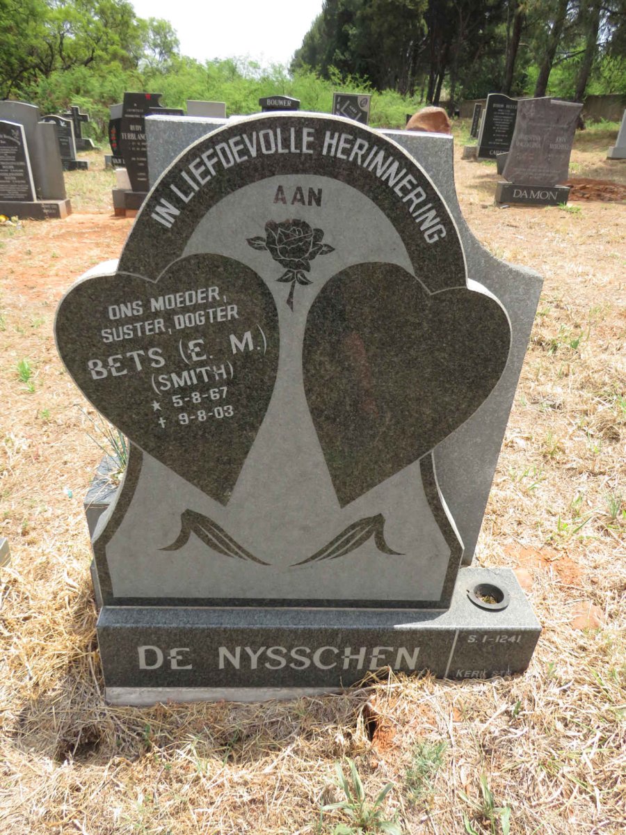 NYSSCHEN E.M., de nee SMITH 1967-2003