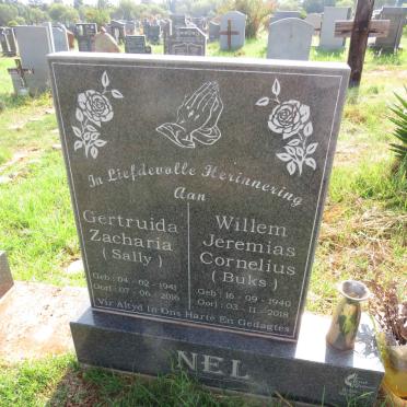 NEL Willem Jeremias Cornelius 1940-2018 & Gertruida Zacharia 1941-2016