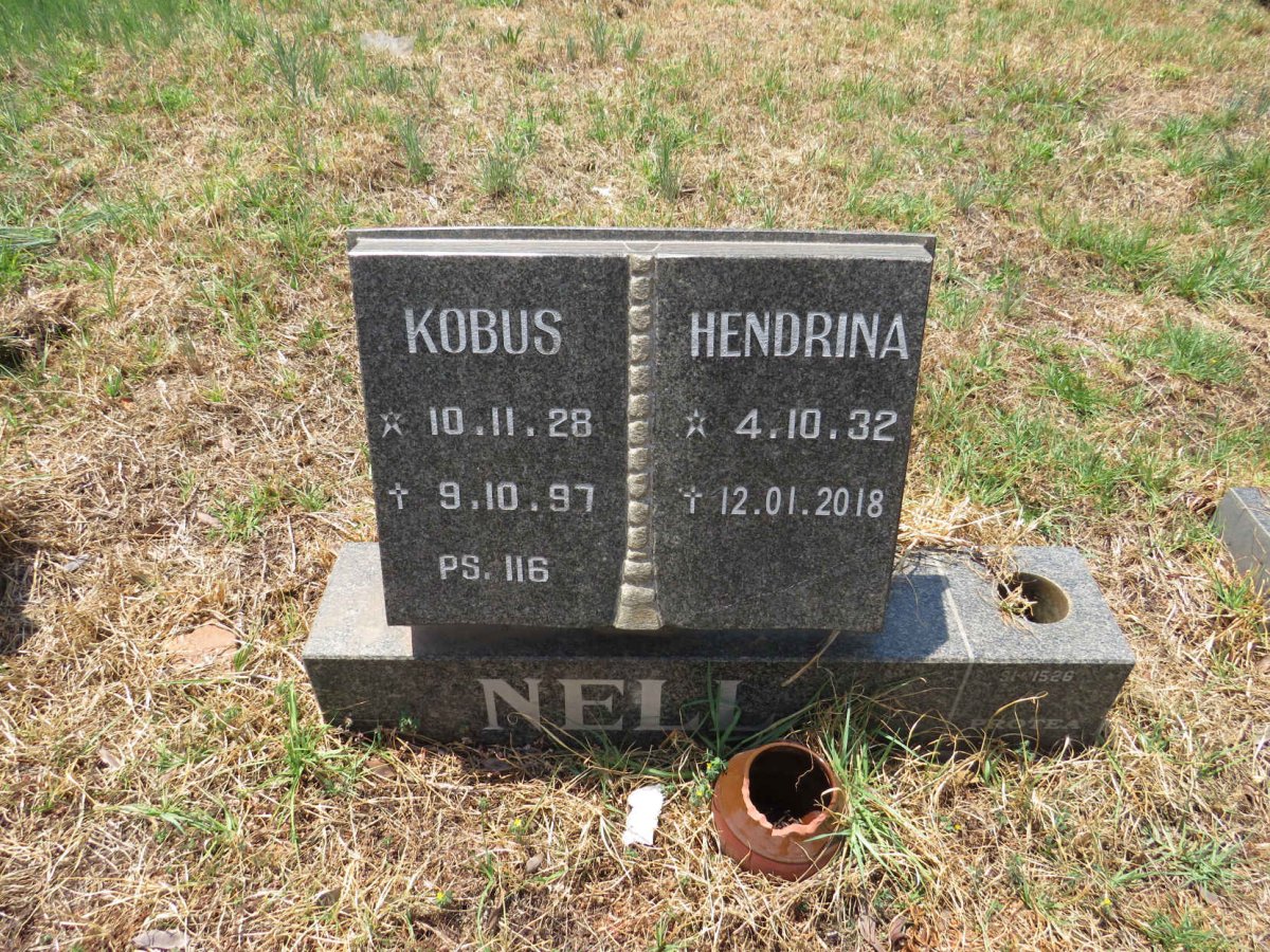 NELL Kobus 1928-1997 & Hendrina 1932-2018