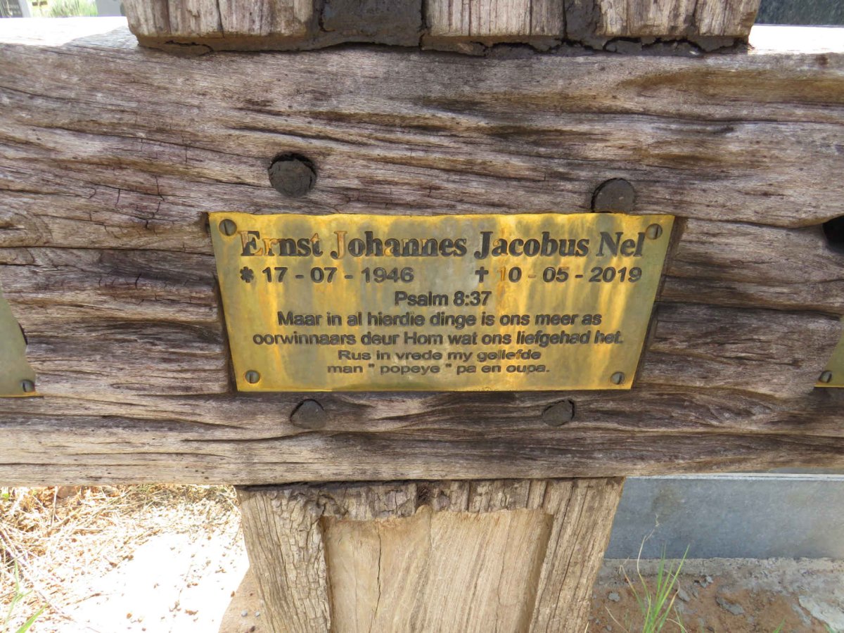 NEL Ernst Johannes Jacobus 1946-2019