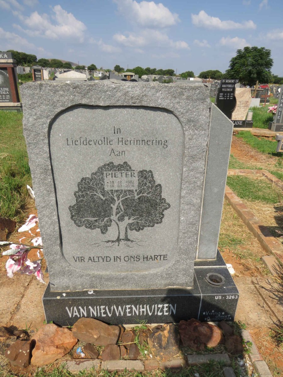NIEUWENHUIZEN Pieter, van 1982-2018