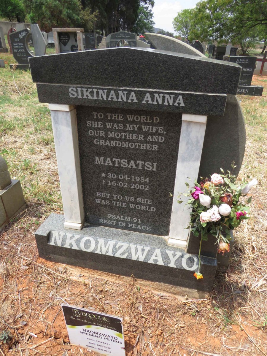 NKOMZWAYO Msebenzi Petrus 1948-2022 :: NKOMZWAYO Matsatsi 1954-2002