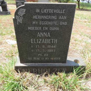 OBERHOLZER Anna Elizabeth 1944-1997