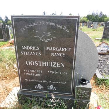OOSTHUIZEN Andries Stefanus 1955-2019 & Margaret Nancy 1958- :: OOSTHUIZEN Gerhardus Andries 1983-2022