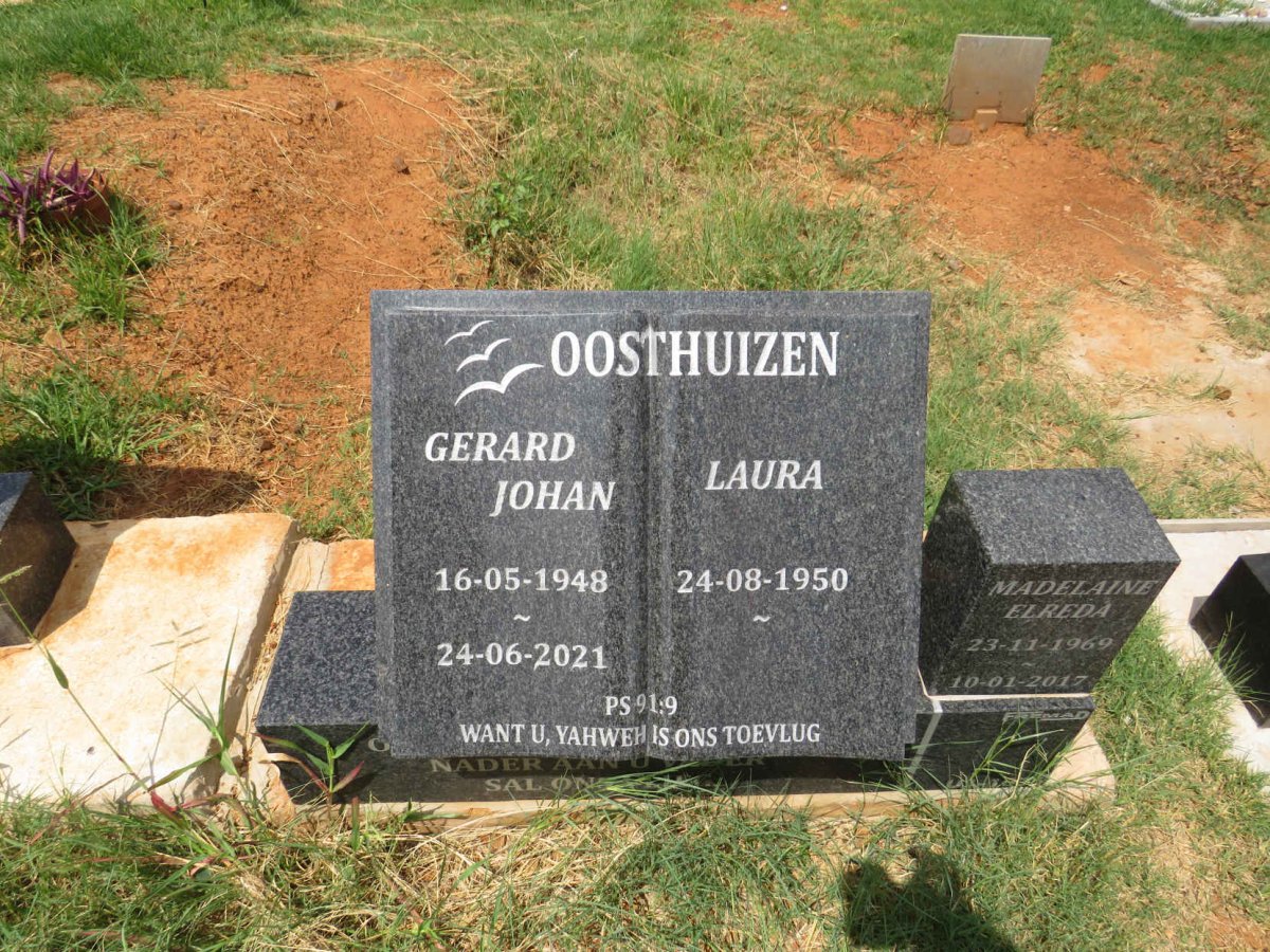 OOSTHUIZEN Gerard Johan 1948-2021 & Laura 1950- :: OOSTHUIZEN Madelaine Elreda 1969-2017