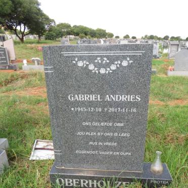 OBERHOLZER Gabriel Andries 1945-2017