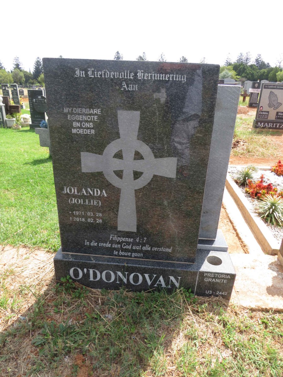 O'DONOVAN Jolanda 1971-2018