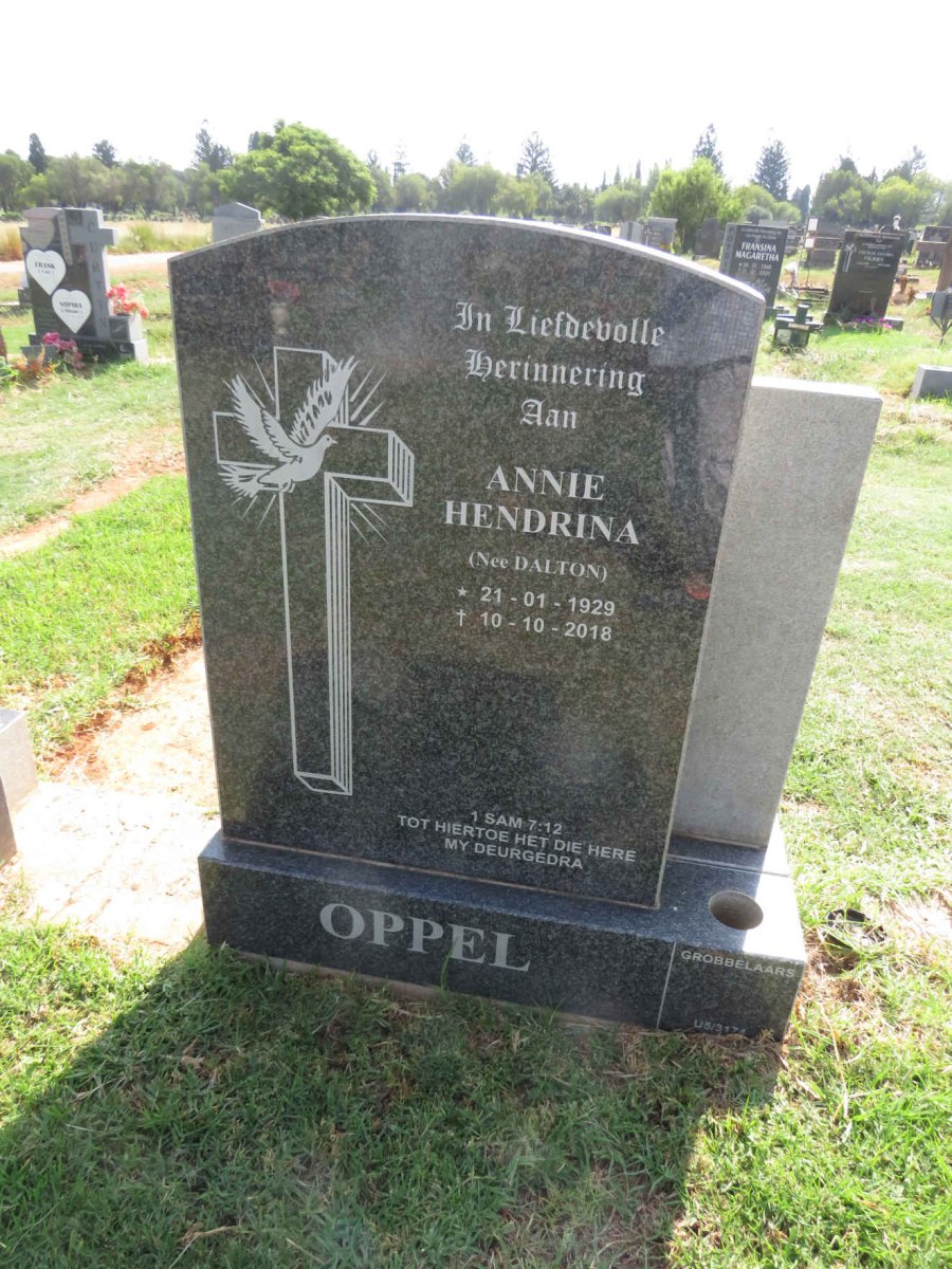 OPPEL Annie Hendrina nee DALTON 1929-2018