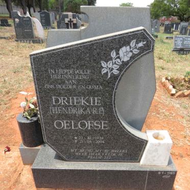 OELOFSE Hendrika R.P. 1924-2004