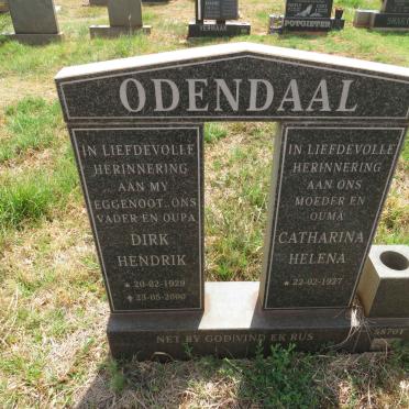 ODENDAAL Dirk Hendrik 1929-2000 & Catharina Helena 1927-