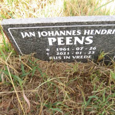 PEENS Jan Johannes Hendrik 1961-2021