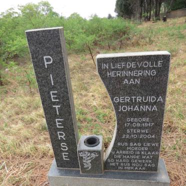 PIETERSE Gertruida Johanna 1917-2004
