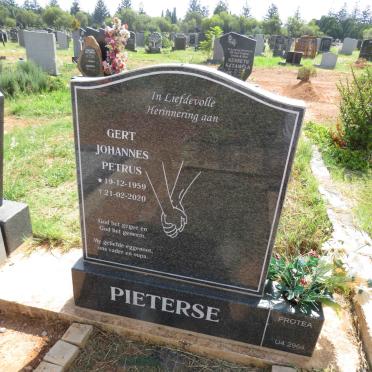 PIETERSE Gert Johannes Petrus 1959-2020