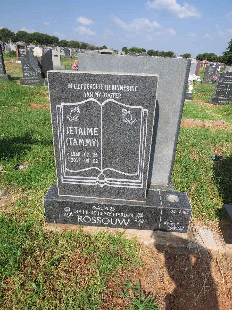 ROSSOUW Jetaime 1988-2017