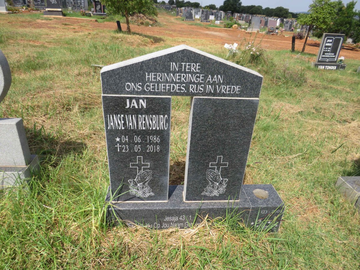 RENSBURG Jan, Janse van 1986-2018