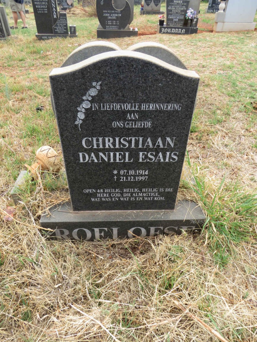 ROELOFSE Christiaan Daniel Esais 1914-1997