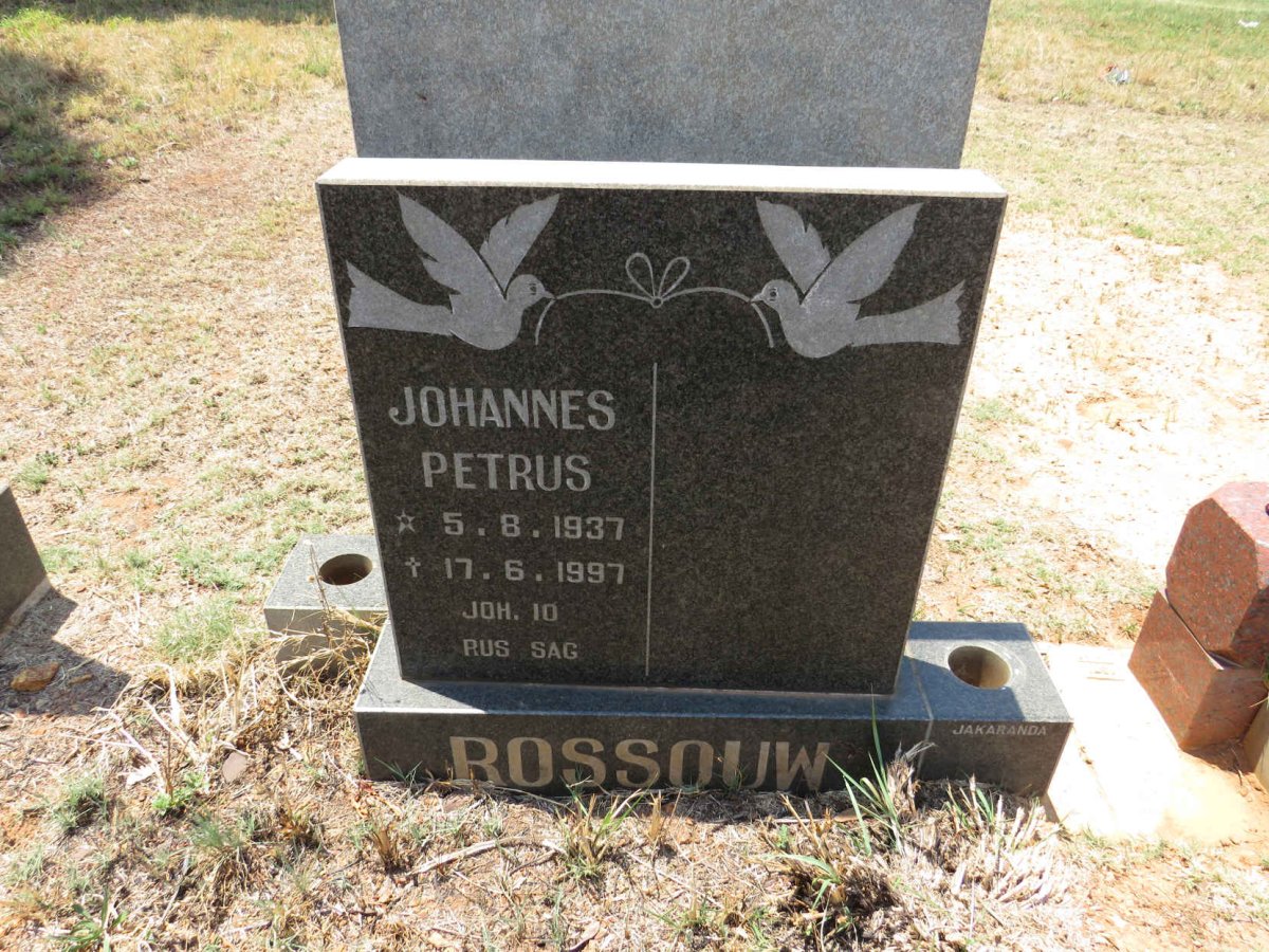 ROSSOUW Johannes Petrus 1937-1997