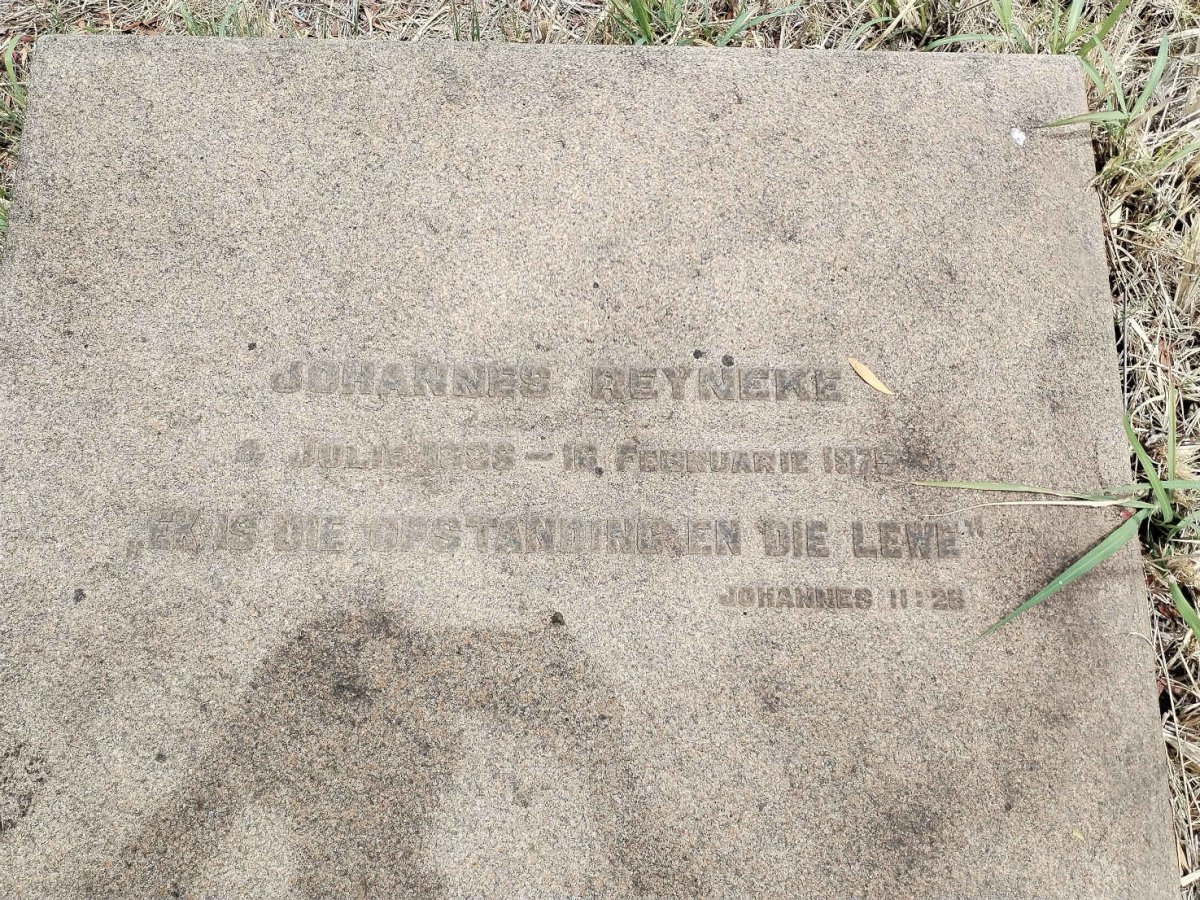 REYNEKE Johannes 1886-1975