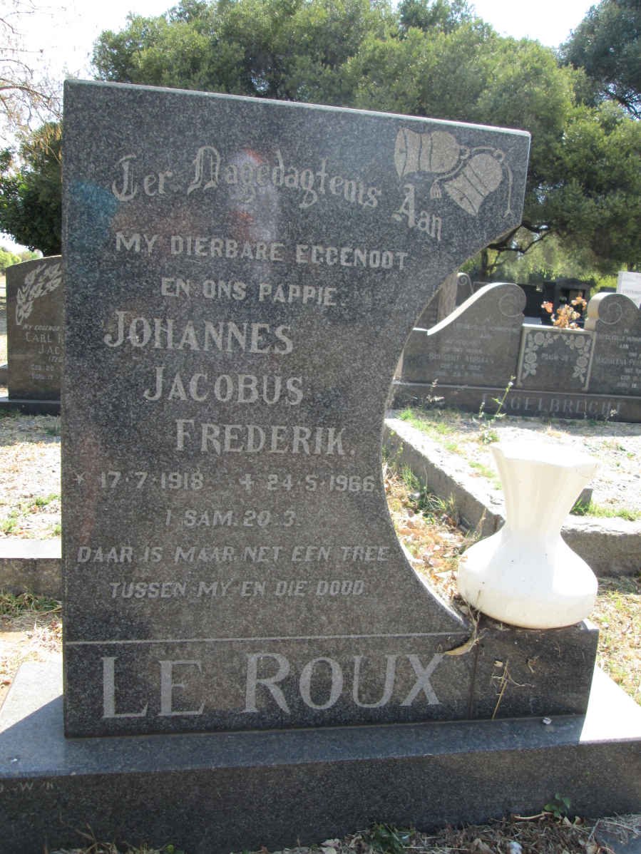 ROUX Johannes Jacobus Frederik, le 1918-1966