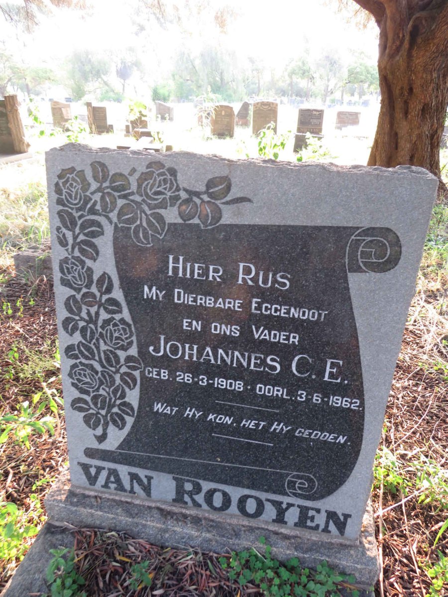 ROOYEN Johannes C.E., van 1908-1962