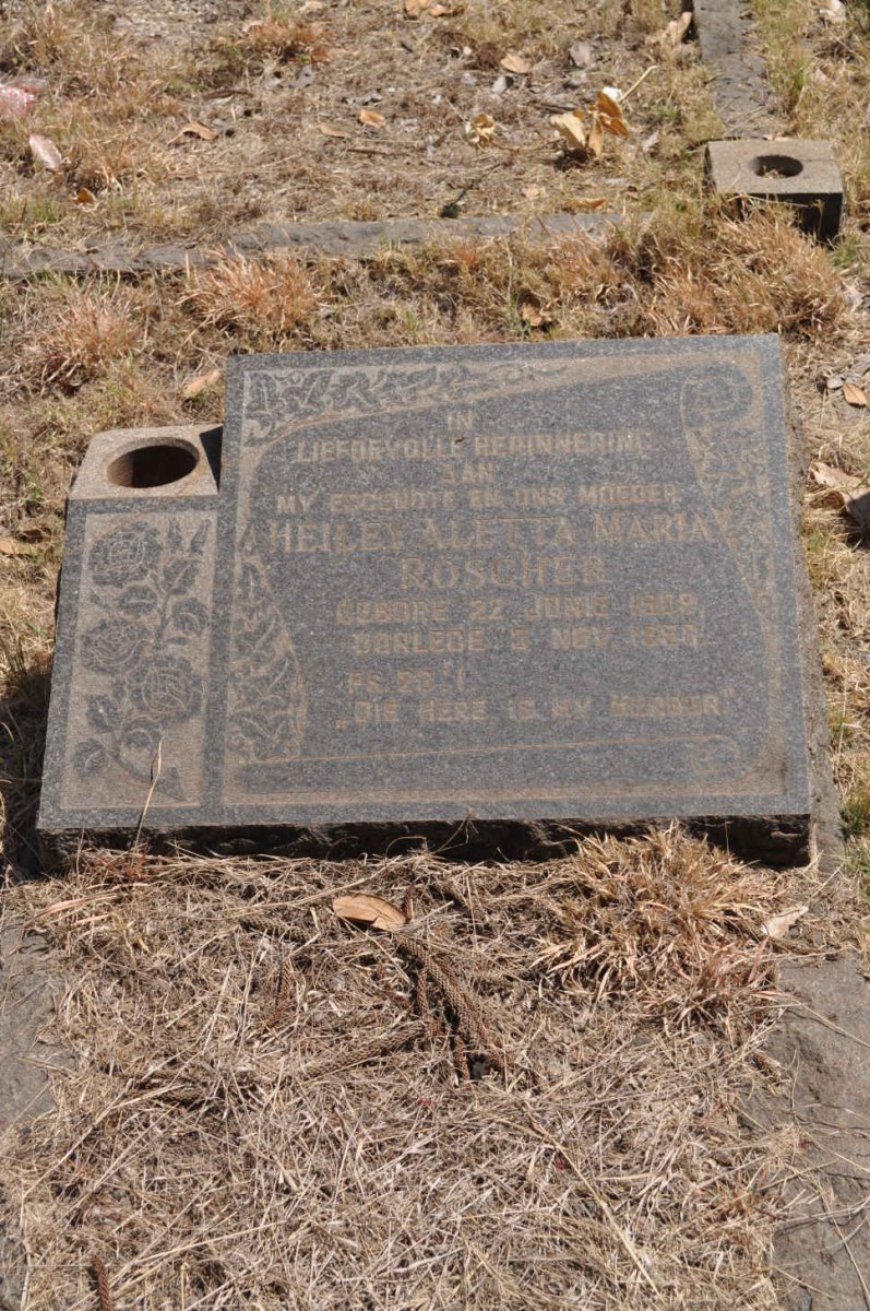 ROSCHER Heiley Aletta Maria 1909-1958