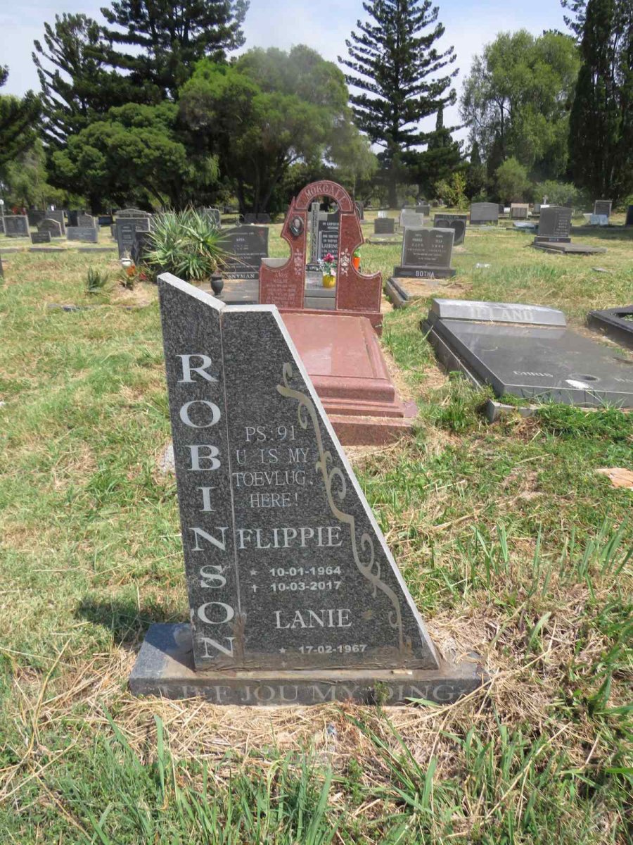 ROBINSON Flippie 1964-2017 & Lanie 1967- 