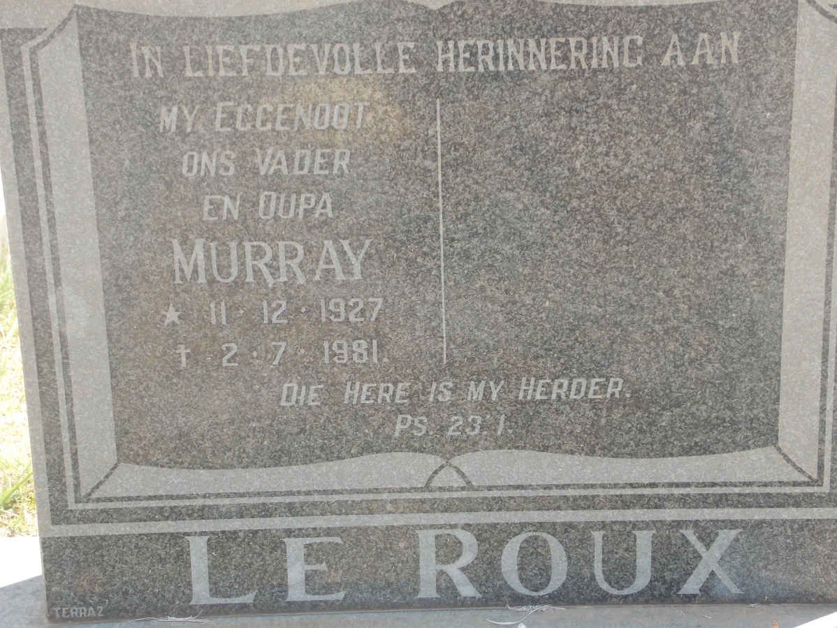 ROUX Murray, le 1927-1981