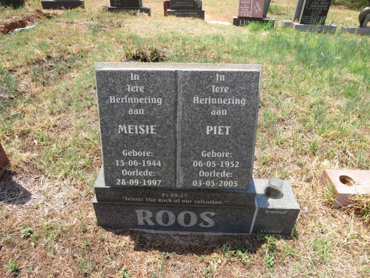 ROOS Meisie 1944-1997 :: ROOS Piet 1952-2005