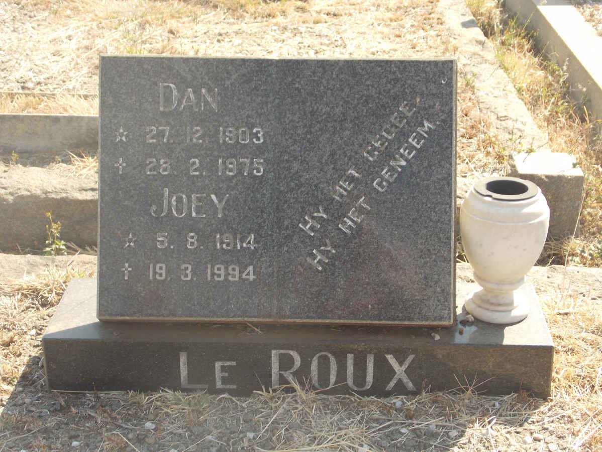 ROUX Dan, le 1903-1975 &amp; Joey 1914-1994