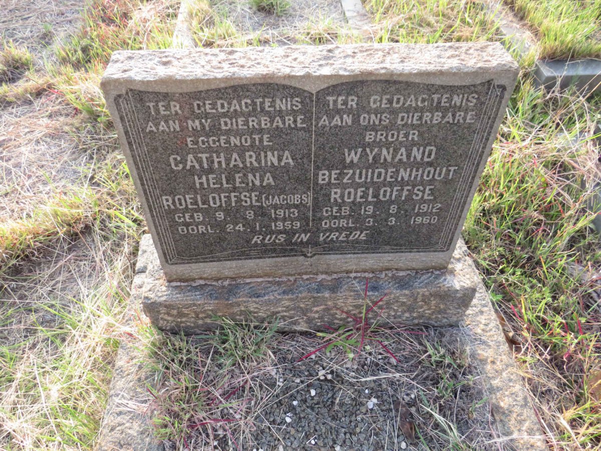 ROELOFFSE Wynand Bezuidenhout 1912-1960 & Catharina Helena JACOBS 1913-1959